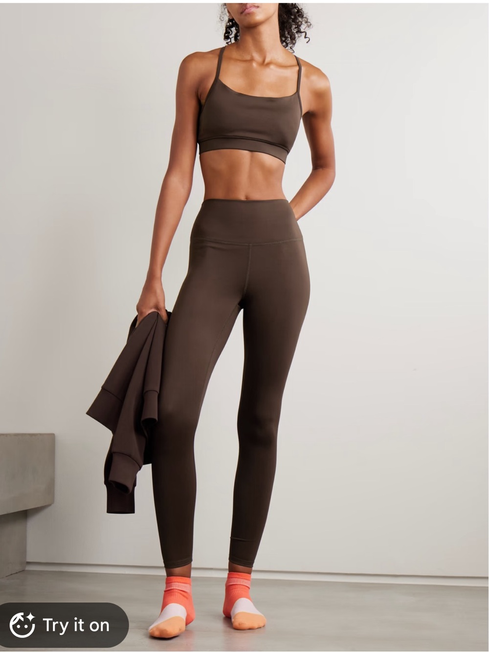 Varley FreeSoft™ High-Rise Legging 28" MSRP $98 Coffee Espresso Small